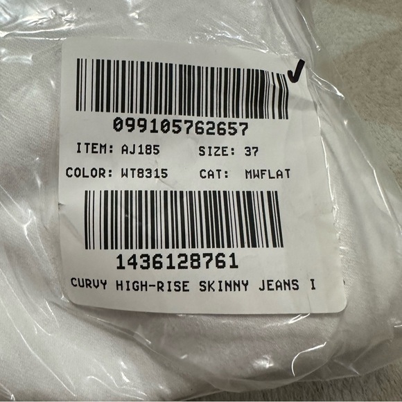 Madewell curvy high rise skinny jeans pure white - Picture 2 of 2